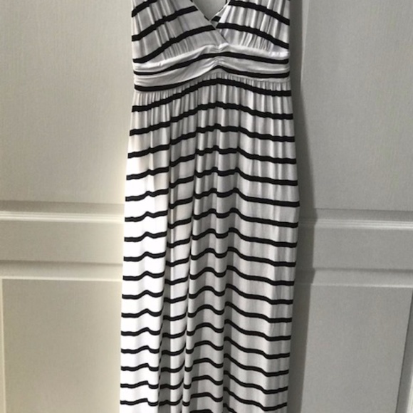 Scoop NYC M Jersey Striped Maxi Dress - Picture 3 of 4